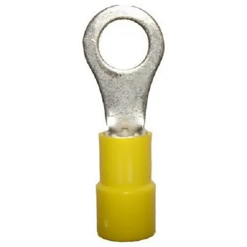 Ring Tongue Connector 1/2" Stud Yellow 10-12Ga - PK 25-ES25534