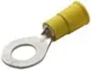 Ring Tongue Connector 3/16" (#10) Stud Yellow 10-12Ga - PK 50-ES25495