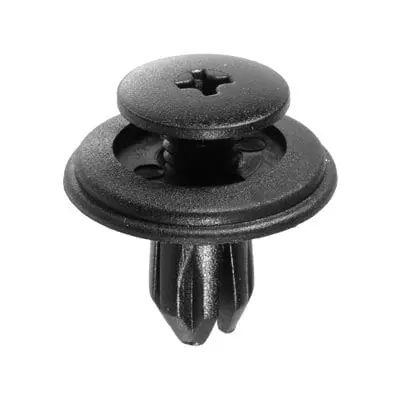 Screw Nail 11mm Hole w/Shield 22mm Washer Black - PK 15-WF44063