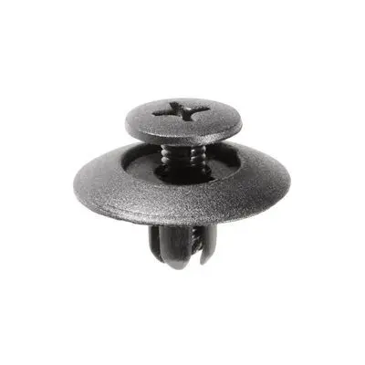 Screw Nail 6mm Hole-20mmW- 9mm Stem Black - PK 25-WF44114