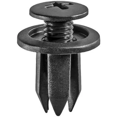 Screw Nail 7mm Hole-14mm 6mm Grip Black - PK 25-WF44044