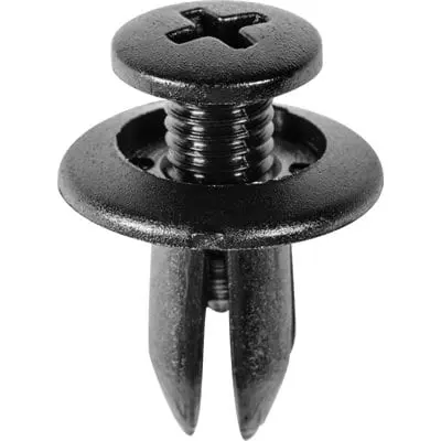 Screw Nail 7mm Hole-15mm Washer 8mm Grip Black-WF44020-P