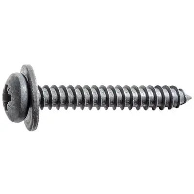 Screw Phillips Pan Head Loose Washer Black 4.8mm x35:12mm Hd-WF68185