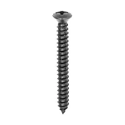 Screw Phillips Pan Head Oval Black #8 x 1-1/2"(#6Hd) - PK 100-WF65076