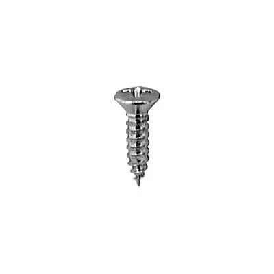 Screw Phillips Pan Head Oval Chrome Pltd #6 x 1/2" - PK 100-WF63496