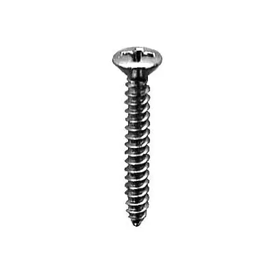 Screw Phillips Pan Head Oval Chrome Pltd #6 x 3/4" - PK 100-WF63506