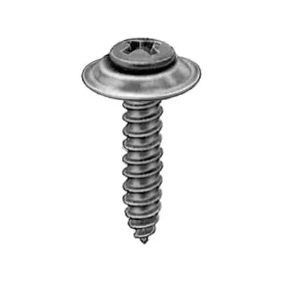 Screw Phillips Pan Head Oval Sems Wshr Black #10 x 1"(#8Hd) - PK 50-WF66655