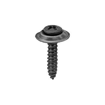 Screw Phillips Pan Head Oval Sems Wshr Black #8 x 3/4"(#6Hd)-WF66610-P