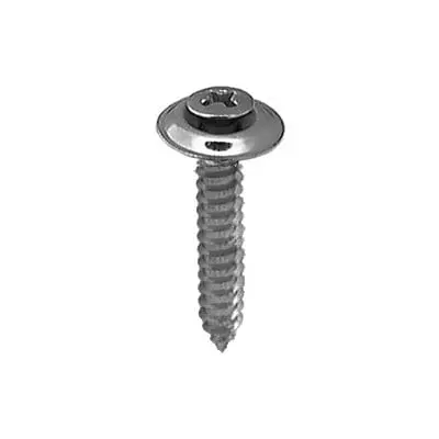 Screw Phillips Pan Head Oval Sems Wshr Chrome Pltd #8 x 1"(#6Hd) - PK 100-WF66536