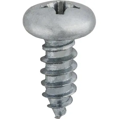 Screw Phillips Pan Head Zinc Plated-#10 x 1/2" - PK 100-WF60076