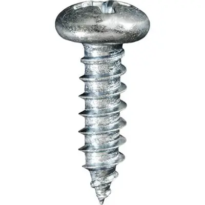 Screw Phillips Pan Head Zinc Plated-# 6 x 1/2" - PK 100-WF60006
