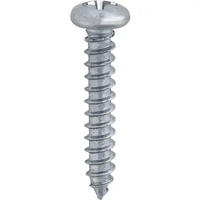 Screw Phillips Pan Head Zinc Plated-# 8 x 1" - PK 100-WF60056