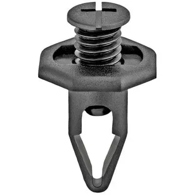 Screw Rivet 10mm Hole-20mm Octagon W- 6mm Grip Black-WF45100-P
