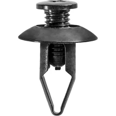 Screw Rivet  8mm Hole-18mmW-18mm Grip Black - PK 25-WF45264