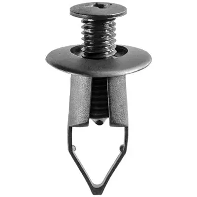 Screw Rivet 9mm Hole-18mm Washer- 10mm Grip Black-WF45140-P