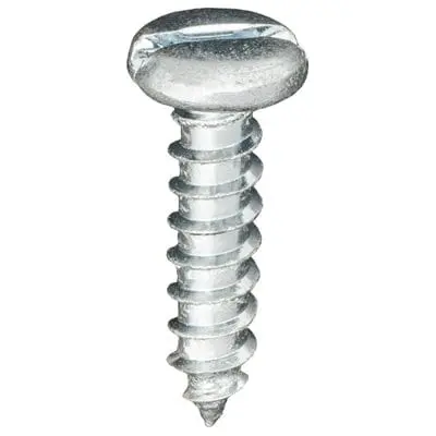 Screw Slotted Pan Zinc Plated #14 x 1" - PK 50-WF62225