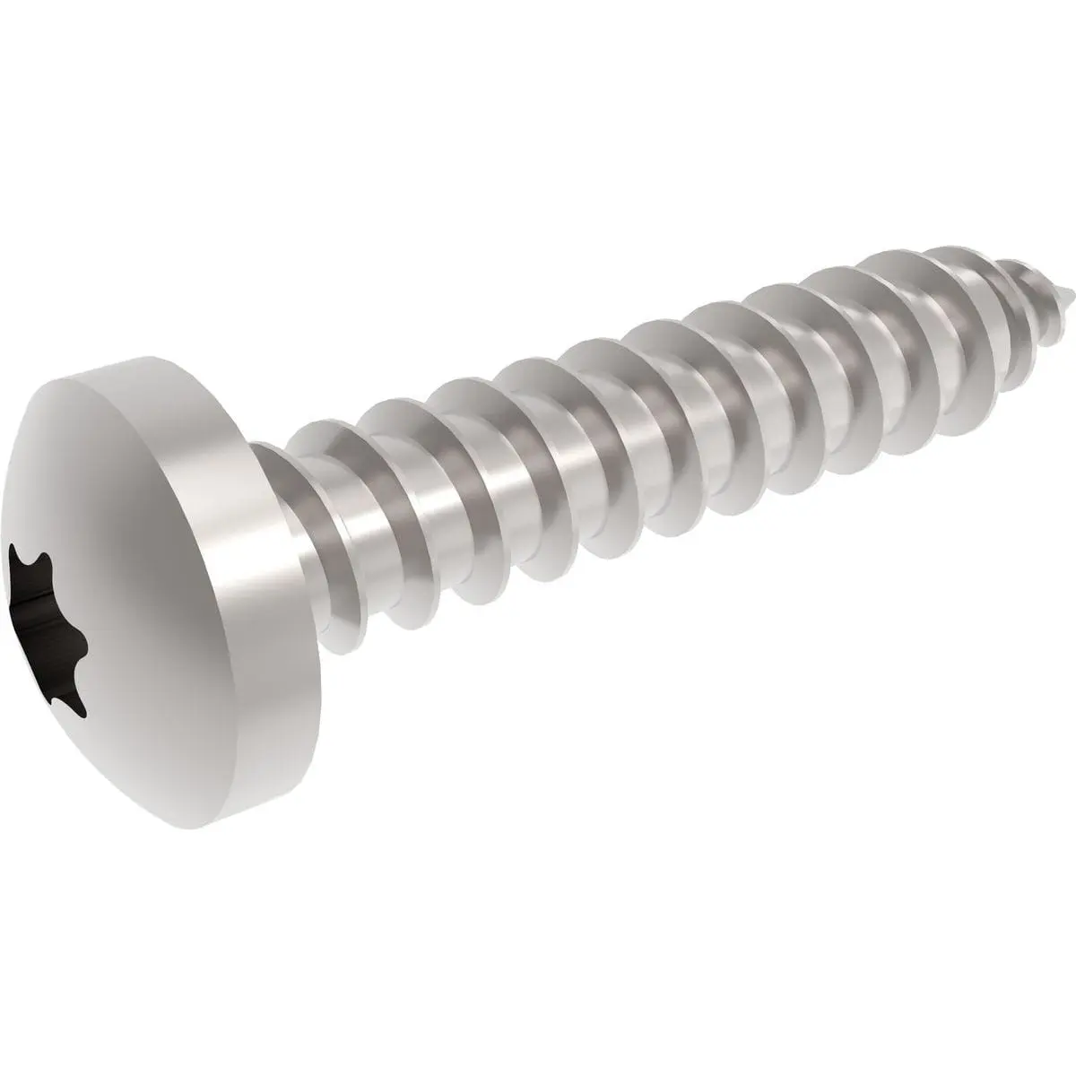 Screw Torx Stainless Pan Chrome Pltd 4.2mm x 25mm - PK 50-WF67415