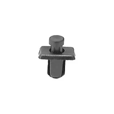 Snap Pin Nail 6mm Square Hole Rectangular Washer Black - PK 25-WF47014