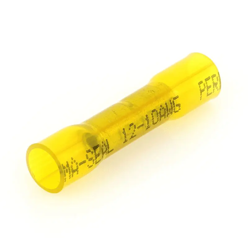Solder & Heat Shrink Butt Connector Yellow 10-12Ga-ES22030-P