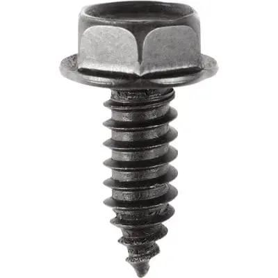 Tap Screw Hex Washer Head Black 5/16"x7/8"-WF70850-P