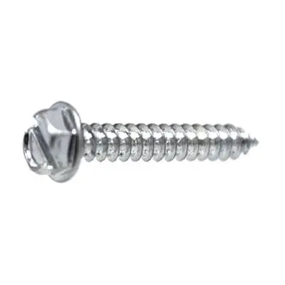 Tap Screw Hex Washer Slotted Head Zinc Plated #8x3/4" - PK 100-WF72046