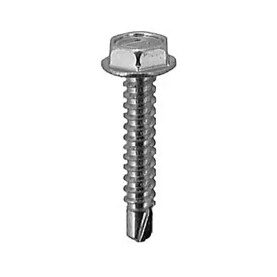Tap Screw Hex Washer Teks Point Zinc Plated #10x1"-WF73110-P