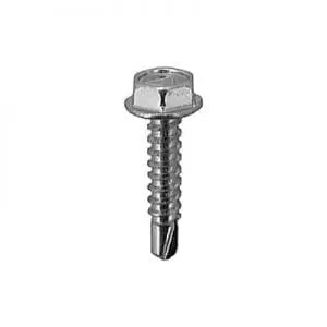 Tap Screw Hex Washer Teks Point Zinc Plated #8x3/4"