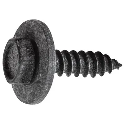 Tap Screw Loose 15mm Washer Black 4.8mmx19-8Hex - PK 100-WF73696