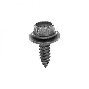 Tap Screw Loose 16mm Washer Black 6.3mmx20-10 Hex