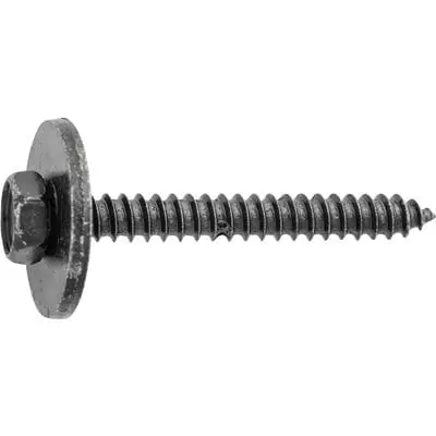 Tap Screw Loose 17mm Washer Black 4.2mmx35-7Hex - PK 50-WF73805