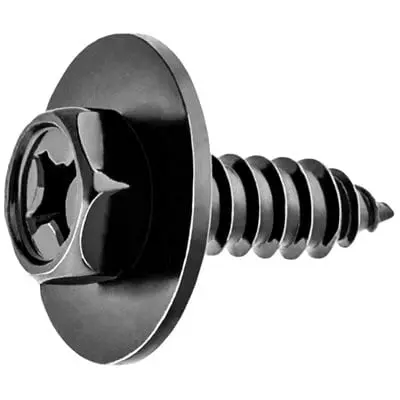 Tap Screw Loose 20mm Washer Black 6.3mmx20-10HEx - PK 50-WF73735