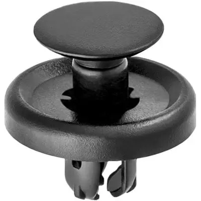 Toyota Push Pin Nail 7mm Hole-18mm Washer-7.5mm Stem Black-WF46660-P