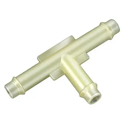 Vacuum Line Connector Tee 1/4" x 1/4" x 1/4" PK 10-MS18153