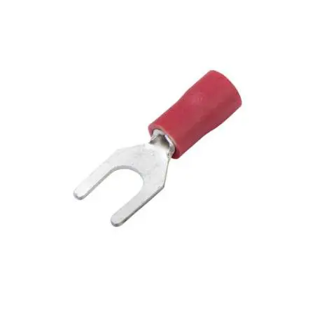 Vinyl Spade Tongue Connector 3/16" (#10) Stud Red 18-22Ga-ES25250-P