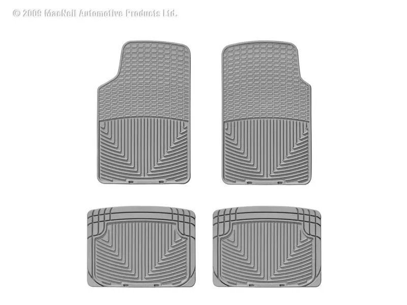 WeatherTech Front and Rear All-Weather Floor Mats-Grey-W3GR-W20GR-WT