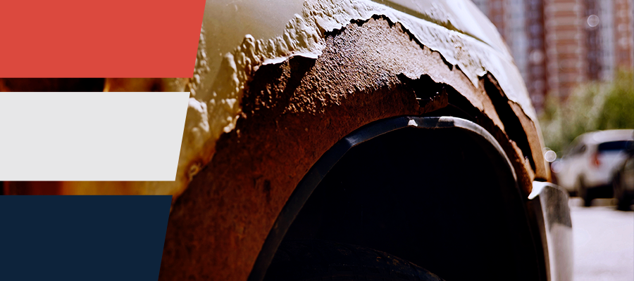 Rusty vehicle