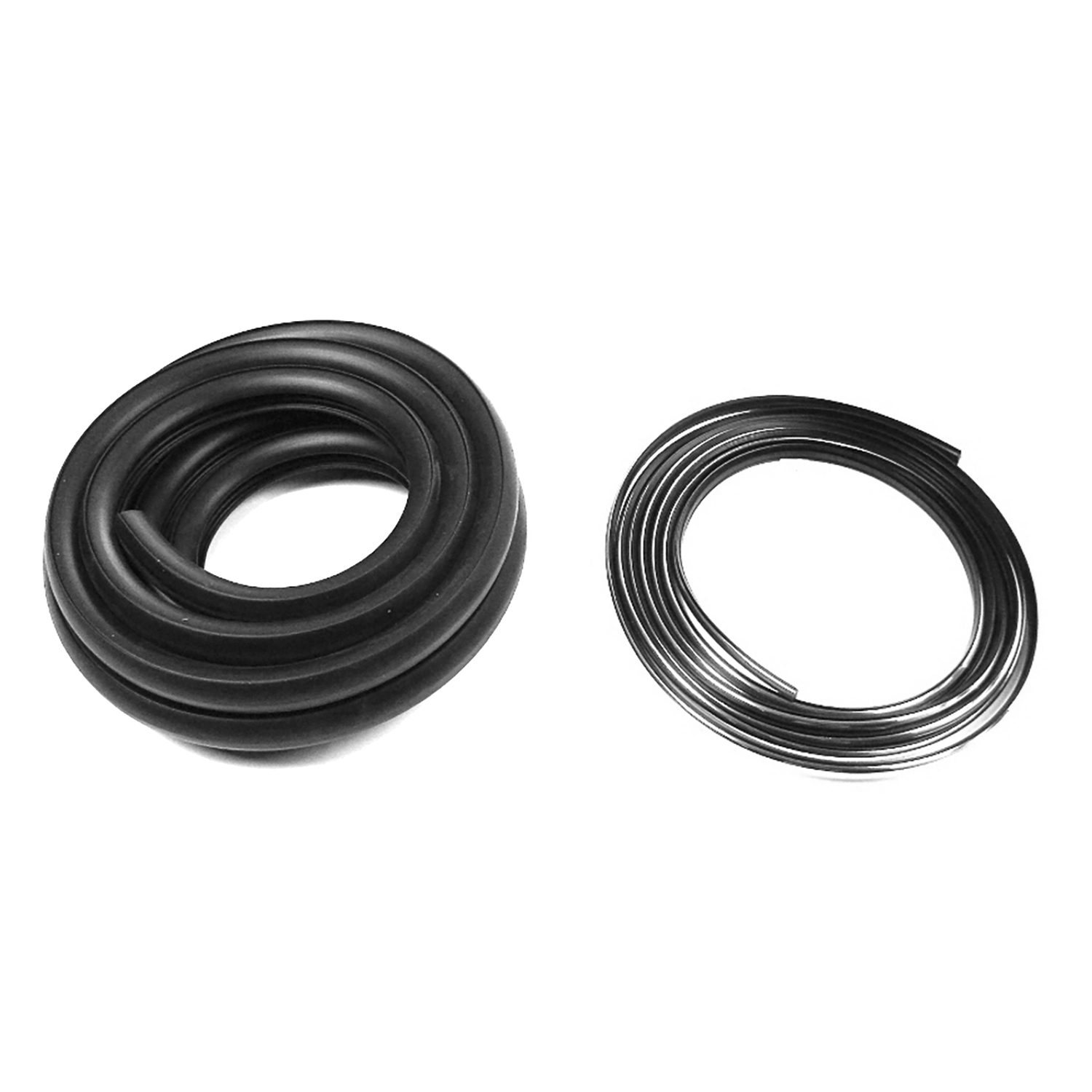 1955-1966 Chevrolet|GMC Pickup Rear Window Seal w/Chrome Lockstrip 2pc Set-MMPVWS7313-W