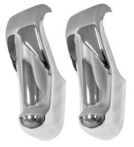 1960-1962 Chevy/GMC Pickup Chrome Front Bumper Guards (Pair)-DYN1127