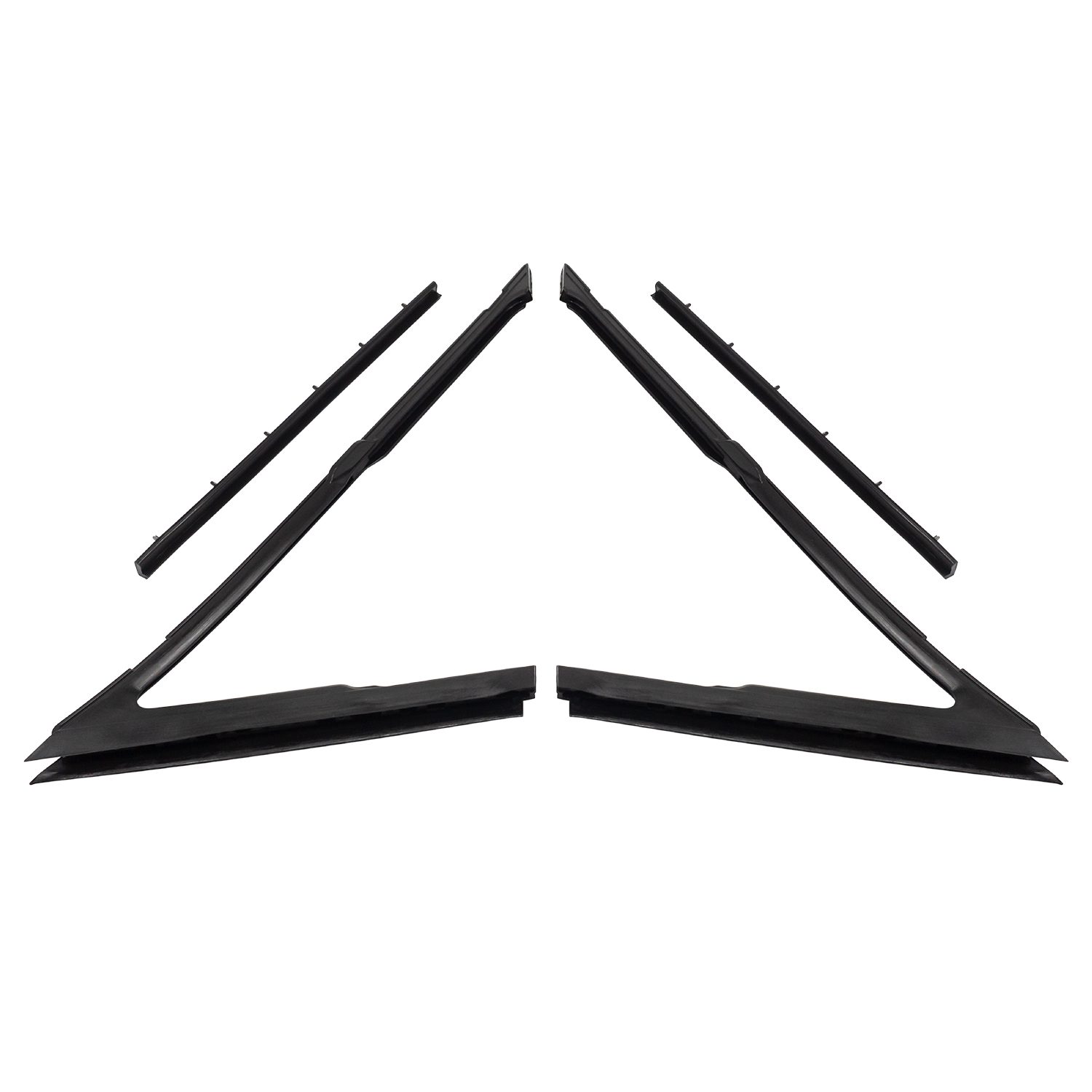 1963-1964 Buick|Cadillac|Chevrolet|Oldsmobile|Pontiac Vent window w/rear division channel seals-MMPWR2002-F