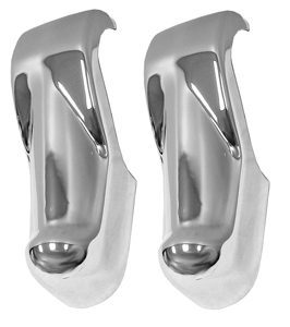 1963-1966 Chevy/GMC Pickup Chrome Front Bumper Guards (Pair)-DYN1128