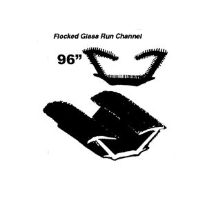 1965-1967 Chevrolet|Chrysler|Dodge|GMC|Plymouth Pickup Flocked Glass Run Channel-MMPWC33-96