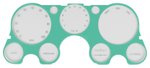 1967-1972 C10 Pickup Instrument Bezel Lens with Tach