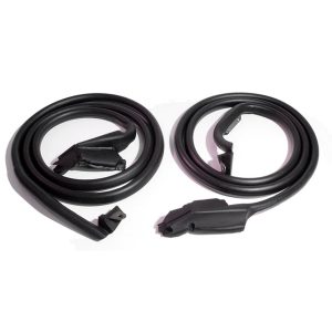 1969-1977 Chevrolet Corvette Door Molding Seal w/Molded Ends and Clips