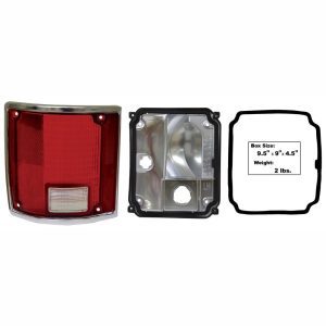 1973-1991 Chevy/GMC Pickup/Blazer/Jimmy Red Tail Lamp w/Chrome Trim