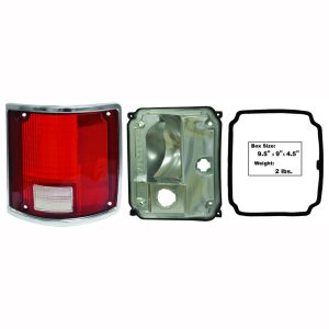 1973-1991 Chevy/GMC Pickup/Blazer/Jimmy Red Tail Lamp w/Chrome Trim