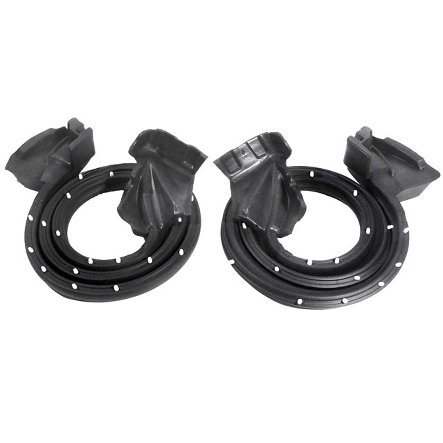 1980-1985 Cadillac Seville Rear Door Seals w/molded ends and installed clips