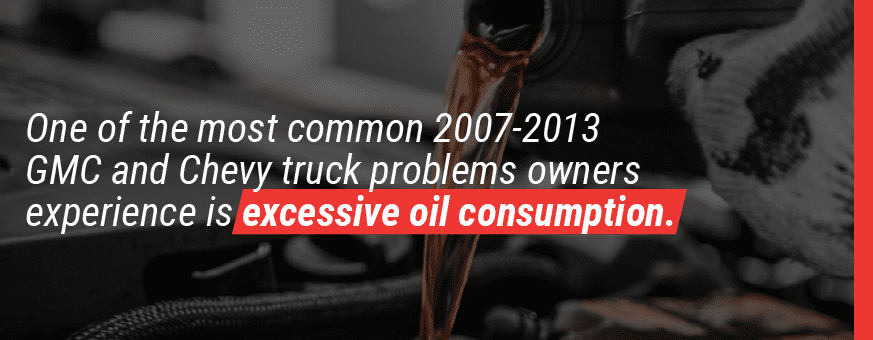 Excessive oil consumption in 07-13 GMC/Chevy trucks