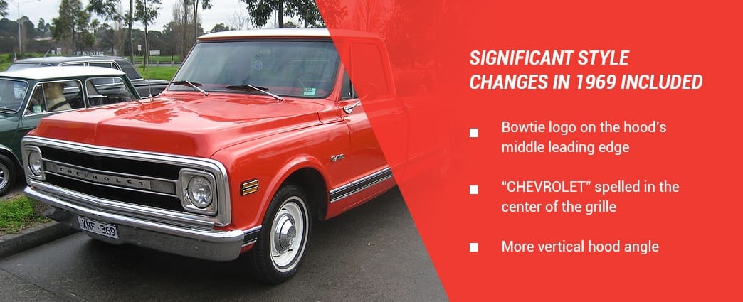 1969 Chevy CK model changes