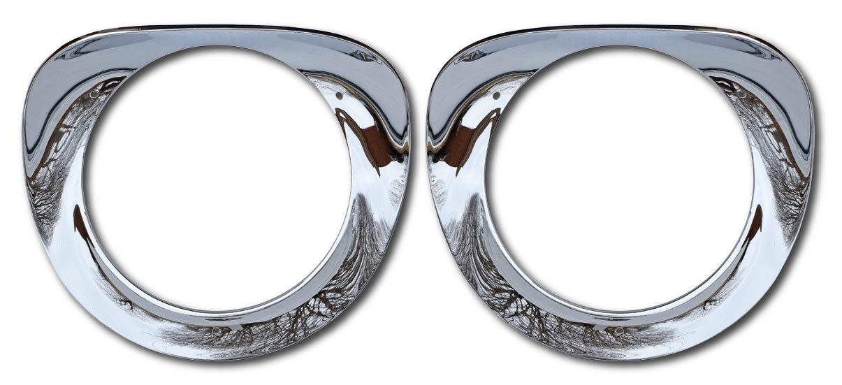 1955-1957 Chevy/GMC Pickup Headlight Bezel Set (Chrome, w/ Seals)-0847-055