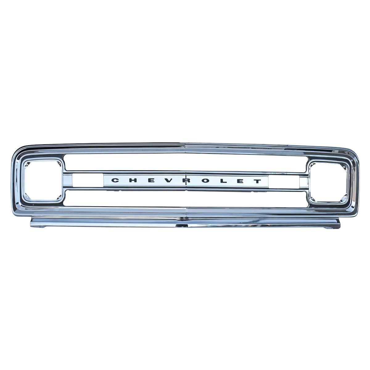 1969-1970 Chevrolet|GMC Pickup Truck|Blazer|Suburban Stee, Chrome Outer Grille Shell w/ Headlight Bezels-0849-959
